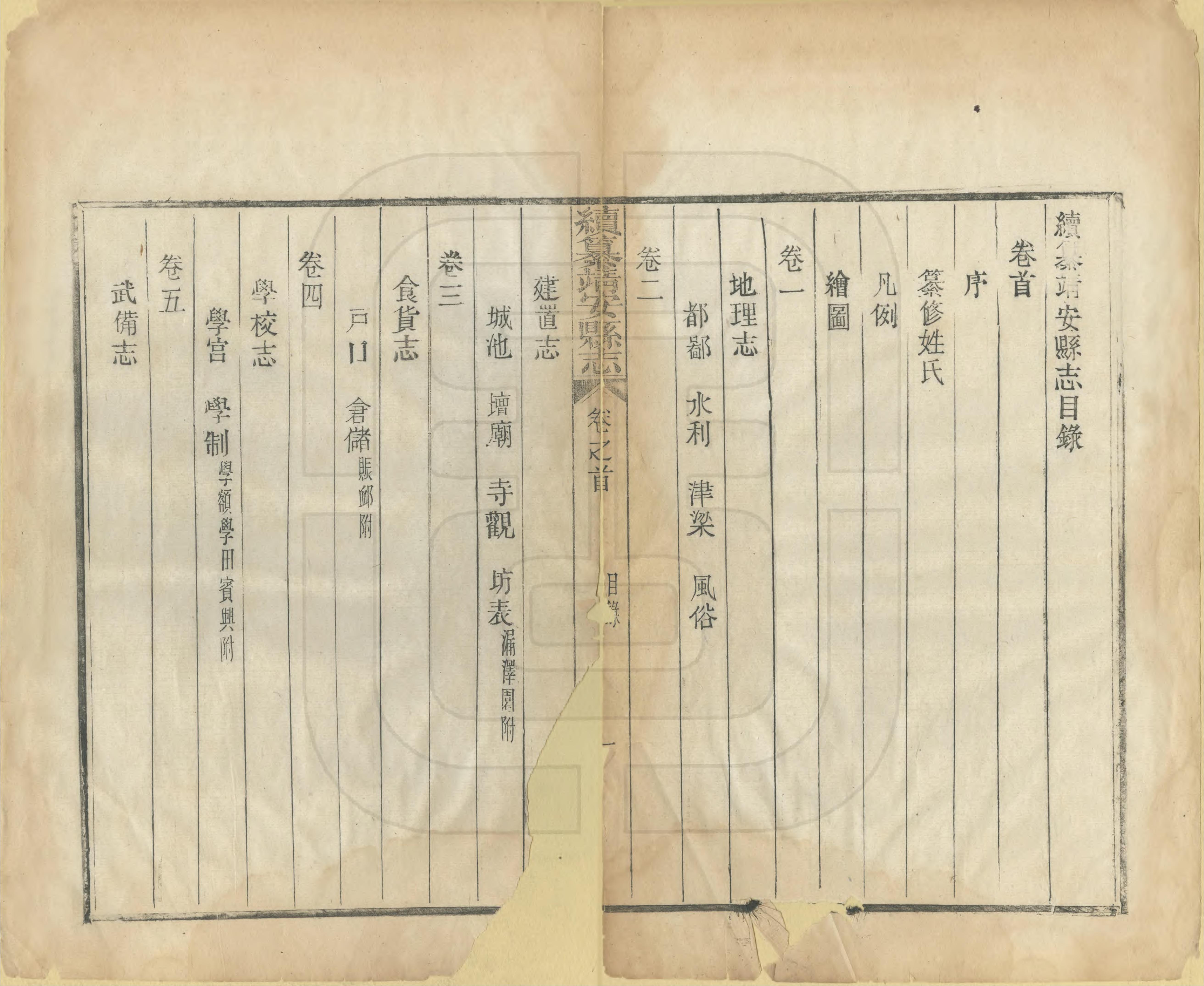 《续纂靖安县志》 封面 4